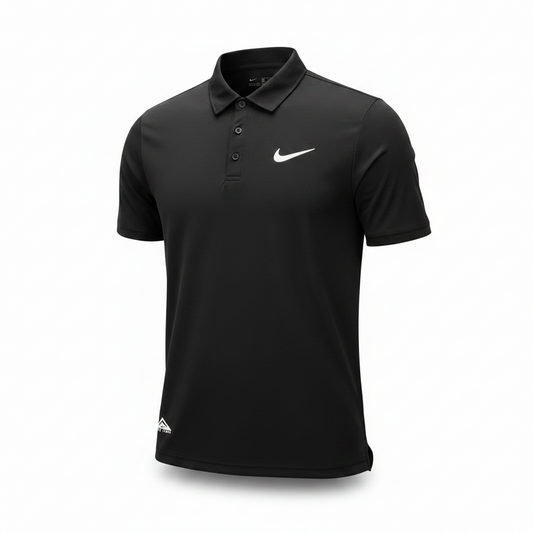 Black Nike Polo – White Background