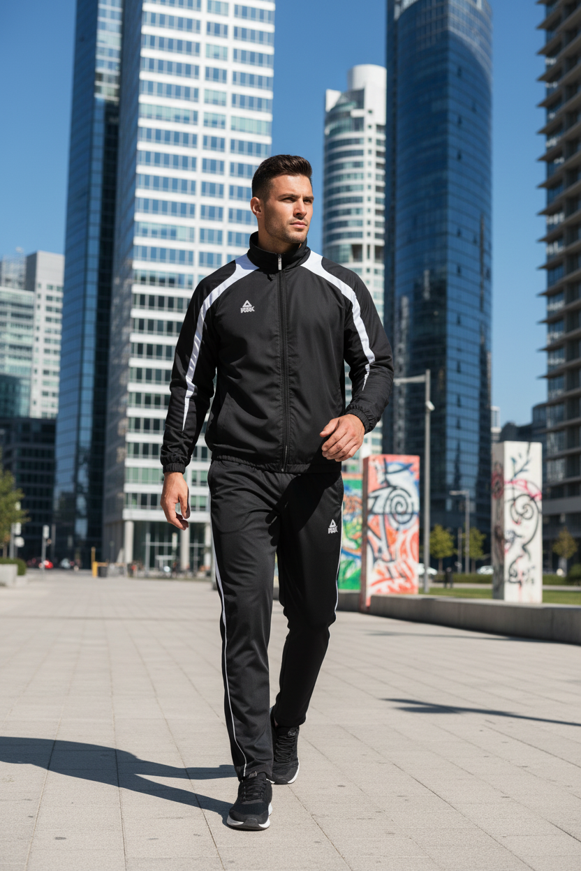 Black Peak Tracksuit Lifestyle Photo