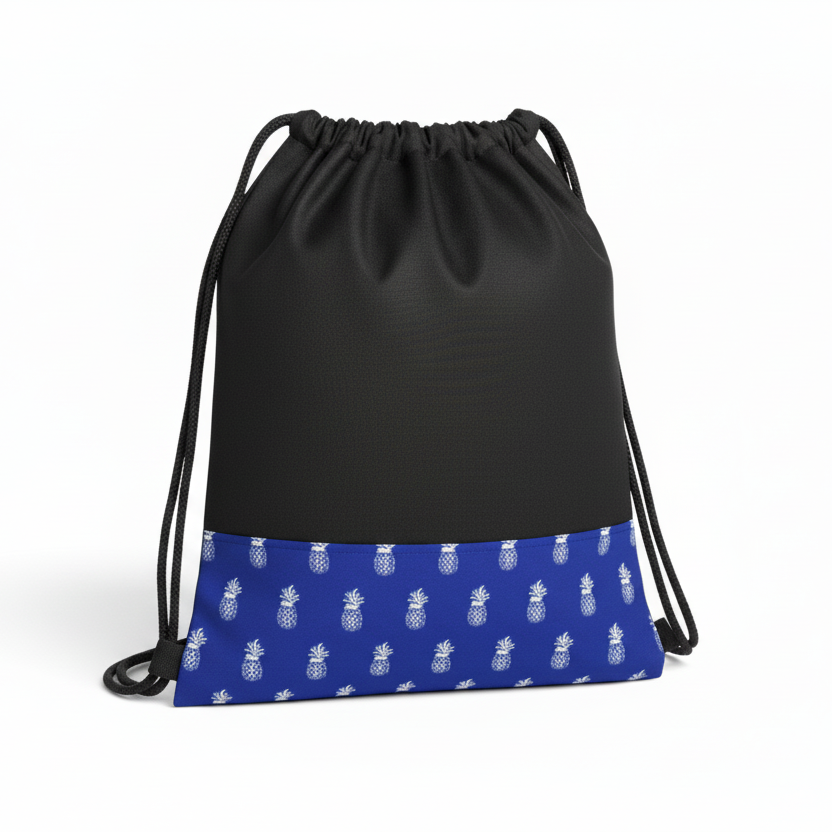 Black pineapple bag front side view