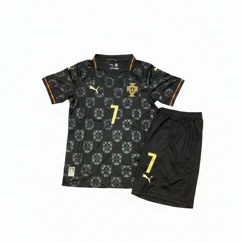 Football Uniform Adult Portugal Black