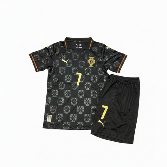 Football Uniform Adult Portugal Black