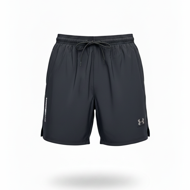 Black Running Shorts Ghost Mannequin