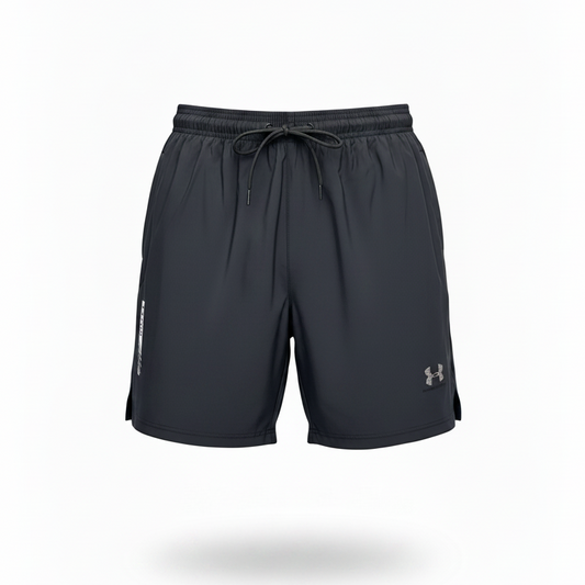 Black Running Shorts Ghost Mannequin