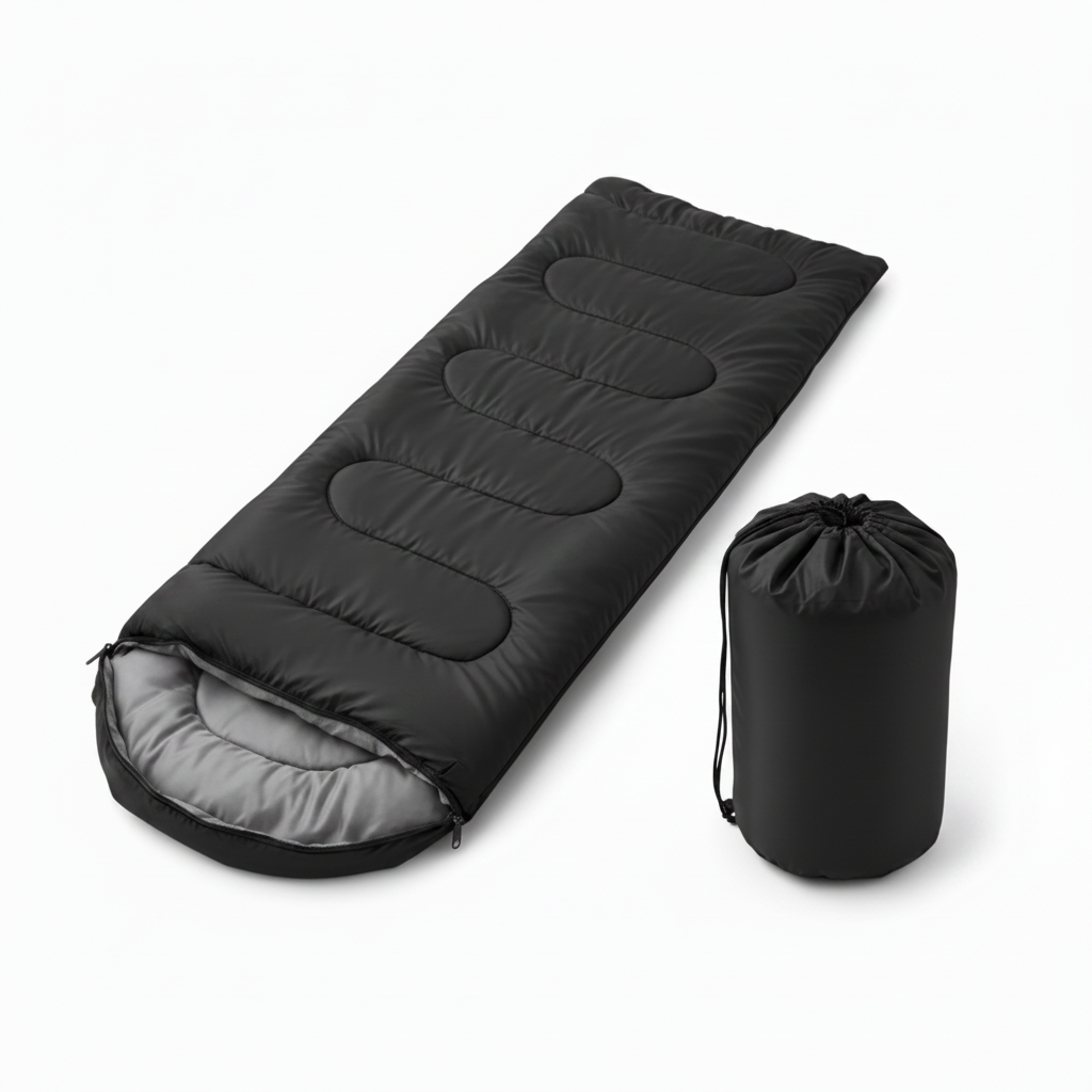 Black sleeping bag