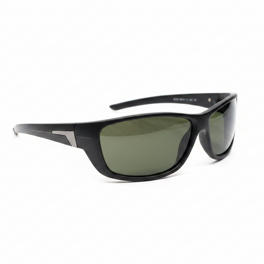 Black Sport Sunglasses White Background