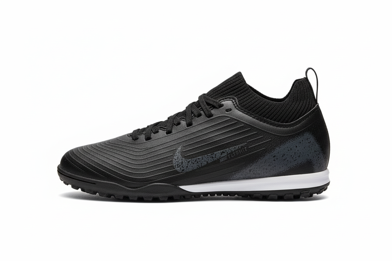 Black Turf Shoe Same Position White Background
