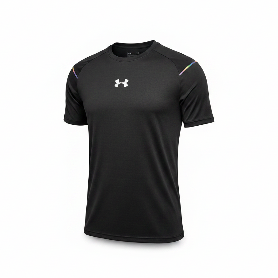 Black Under Armour t-shirt ghost mannequin