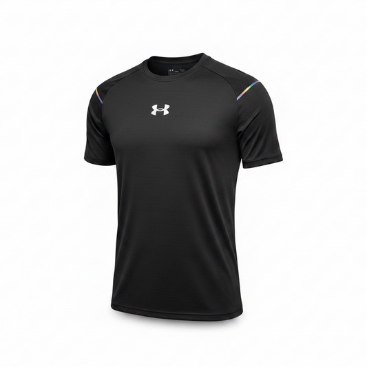 Black Under Armour t-shirt ghost mannequin