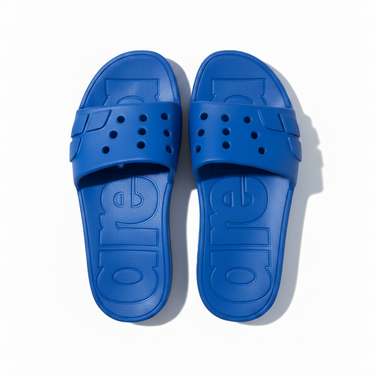 Blue Arena slides on white background