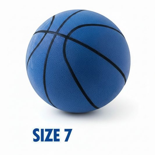 Blue basketball SIZE 7 on white background