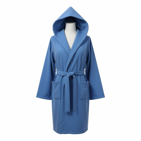 Blue bathrobe on mannequin