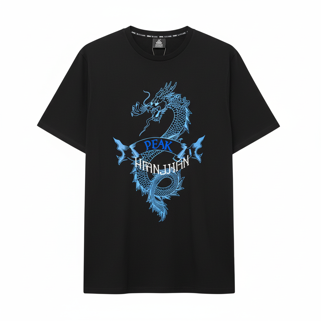 Blue Dragon Peak T-Shirt White Background Square