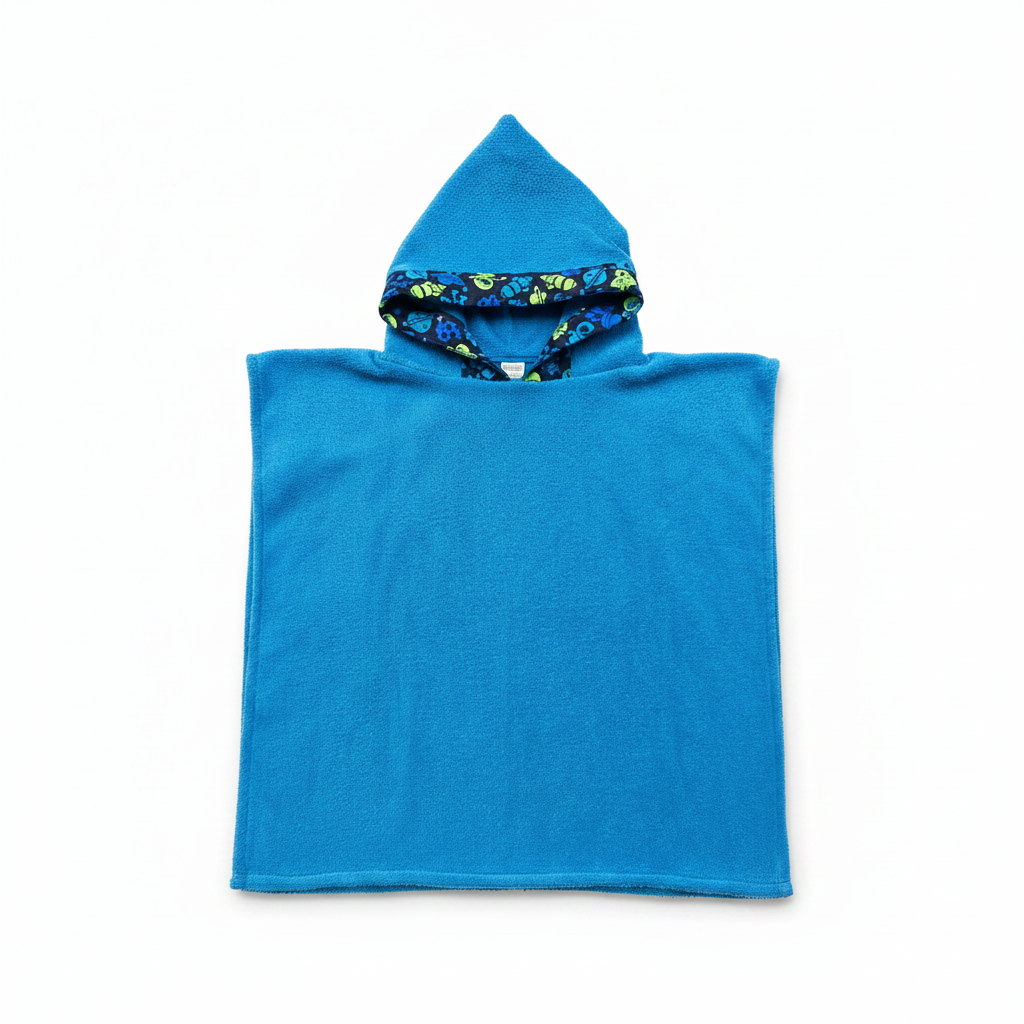 Blue Poncho Towel - Space