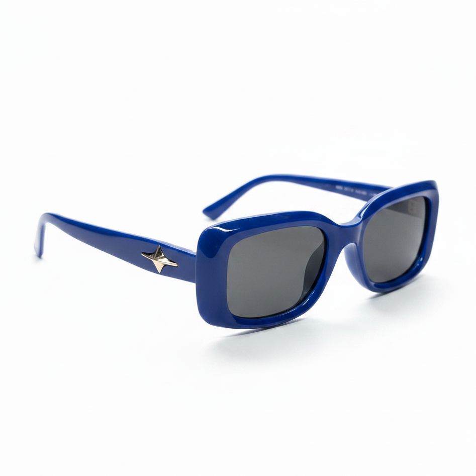 Blue Sunglasses White Background