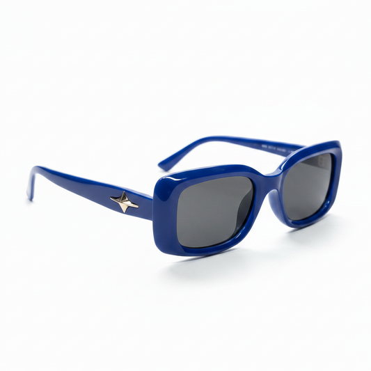 Blue Sunglasses White Background