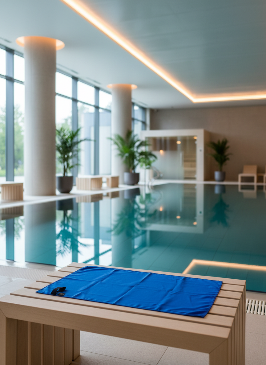 Microfiber Towel - Bleu Gitane 150/85cm