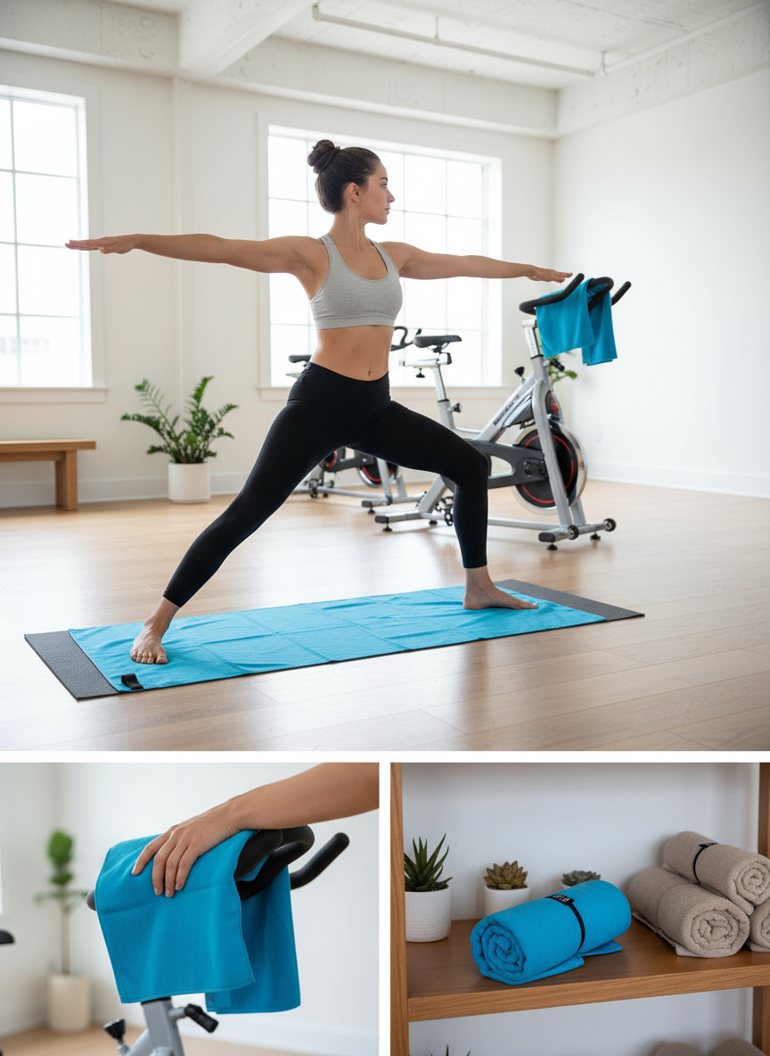 Microfiber Towel - Blue Aqua 90/55cm