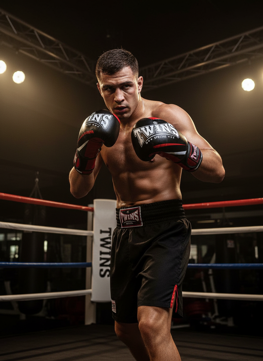 Twins Boxing Gloves color black/red