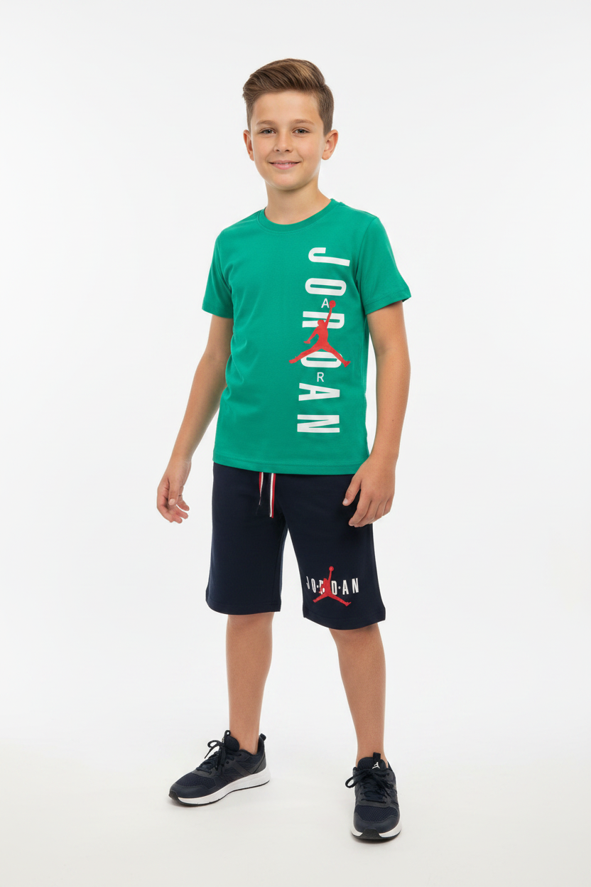 Boy wearing Jordan set