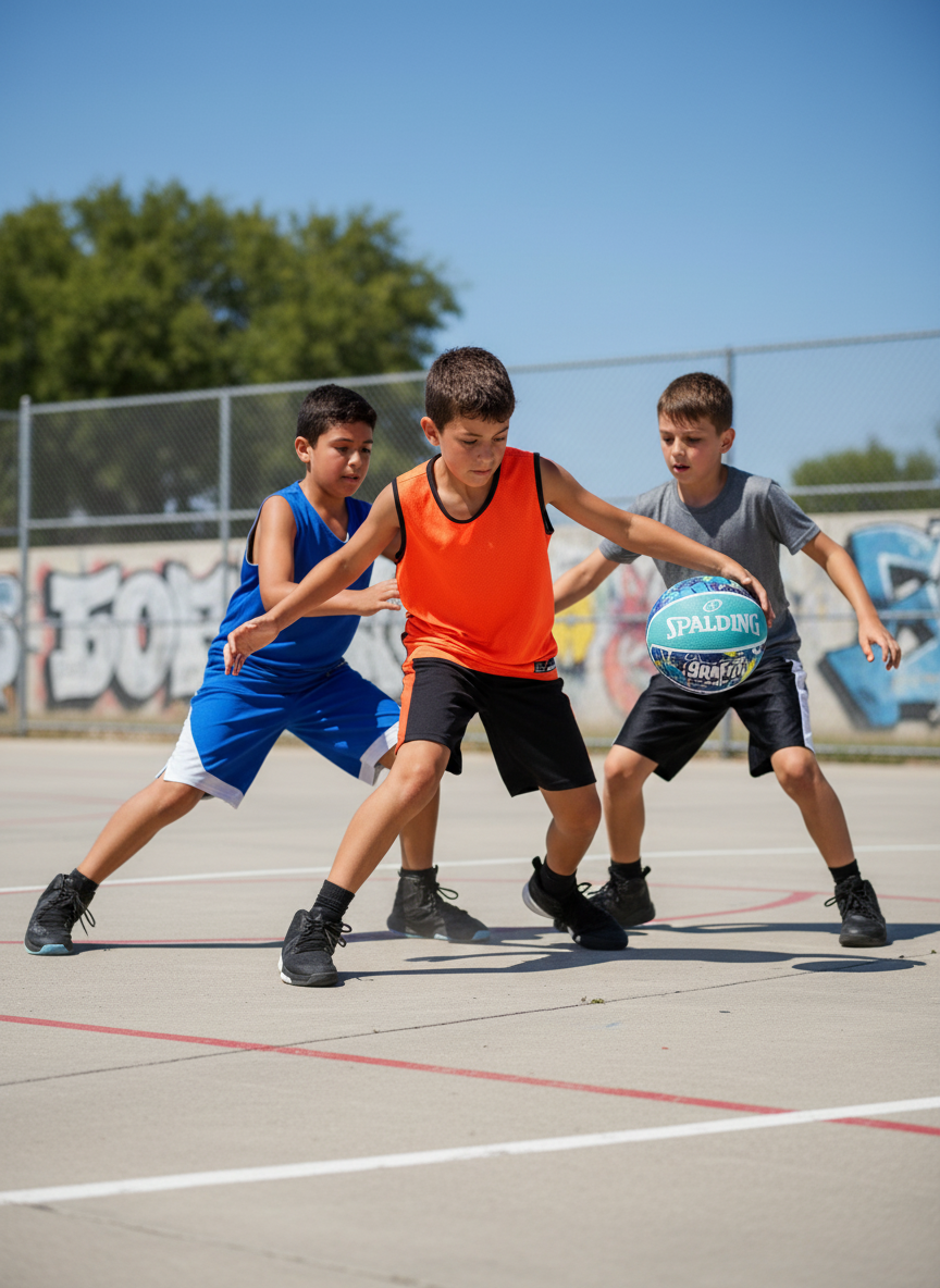 Spalding Graffiti Blue Basketball Size 7