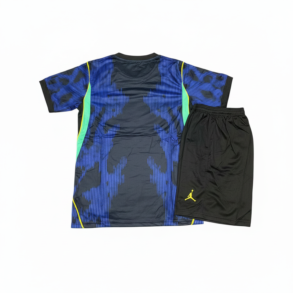 Brazil Jordan Kit Back White Background