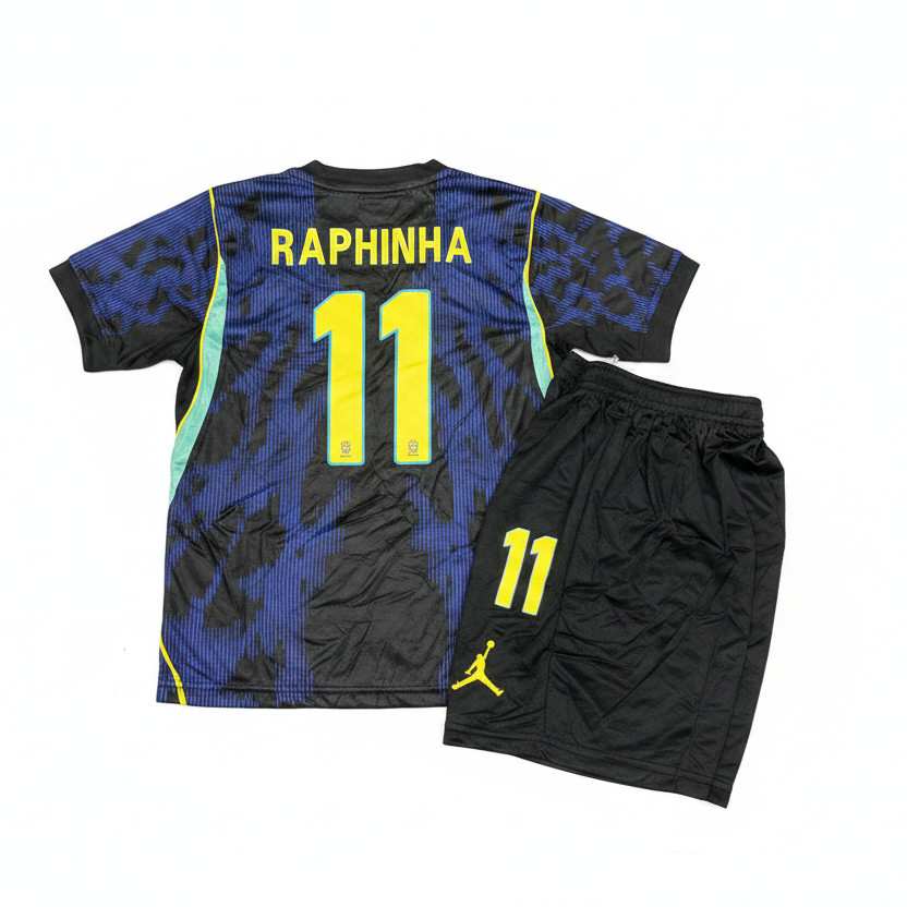 Football Uniform Kids Brazil Blue/Black