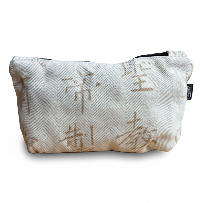 Handbag Off/White Beige Design 25X14cm