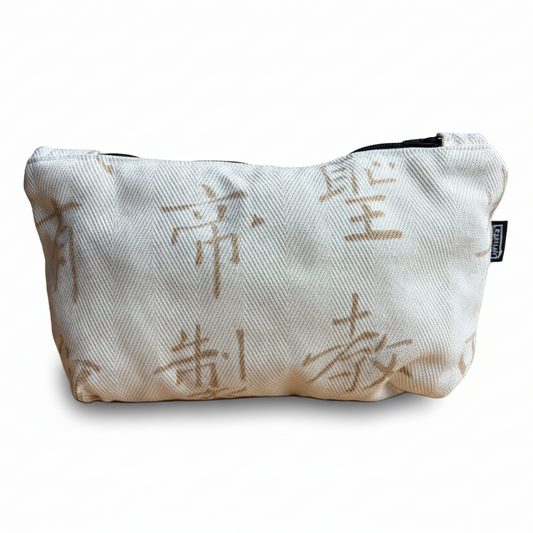 Handbag Off/White Beige Design 25X14cm