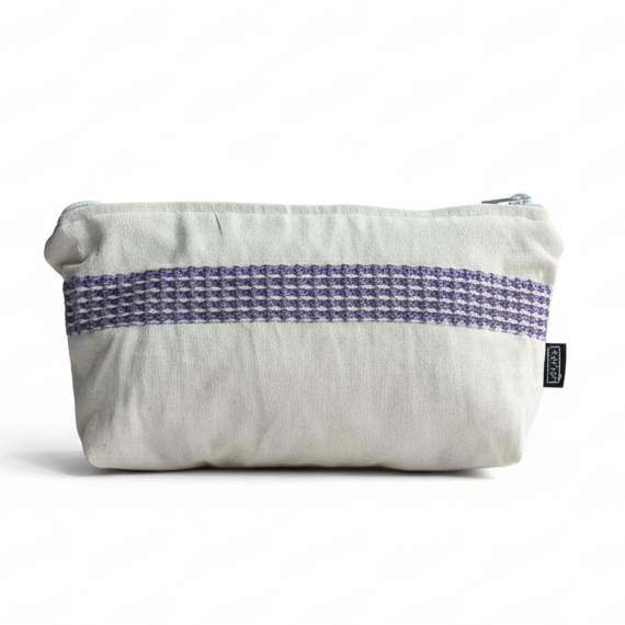 Canvas pouch with white background