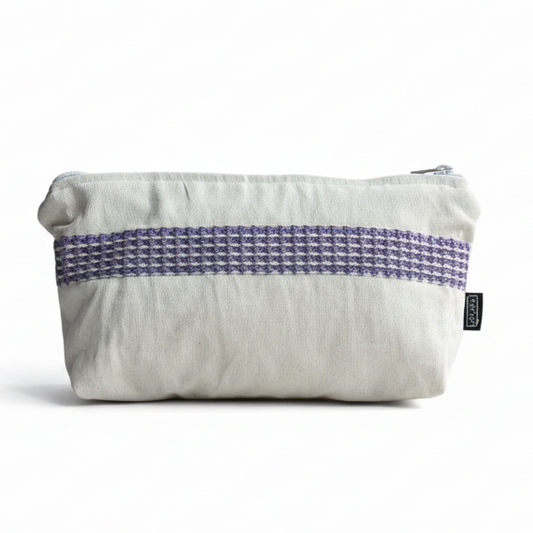 Canvas pouch with white background