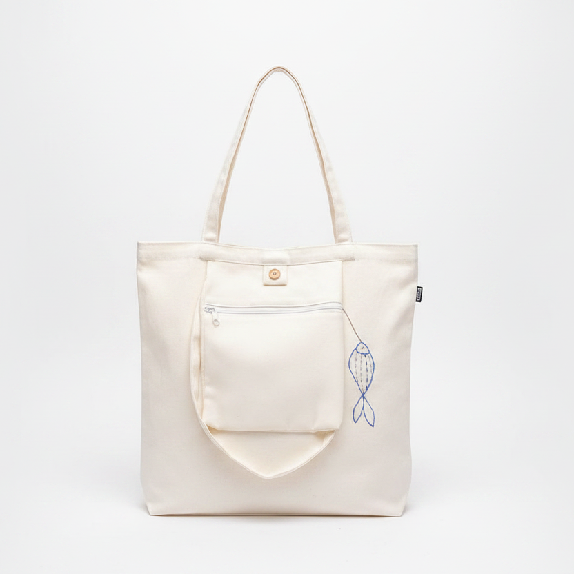Canvas Tote Bag - White Background