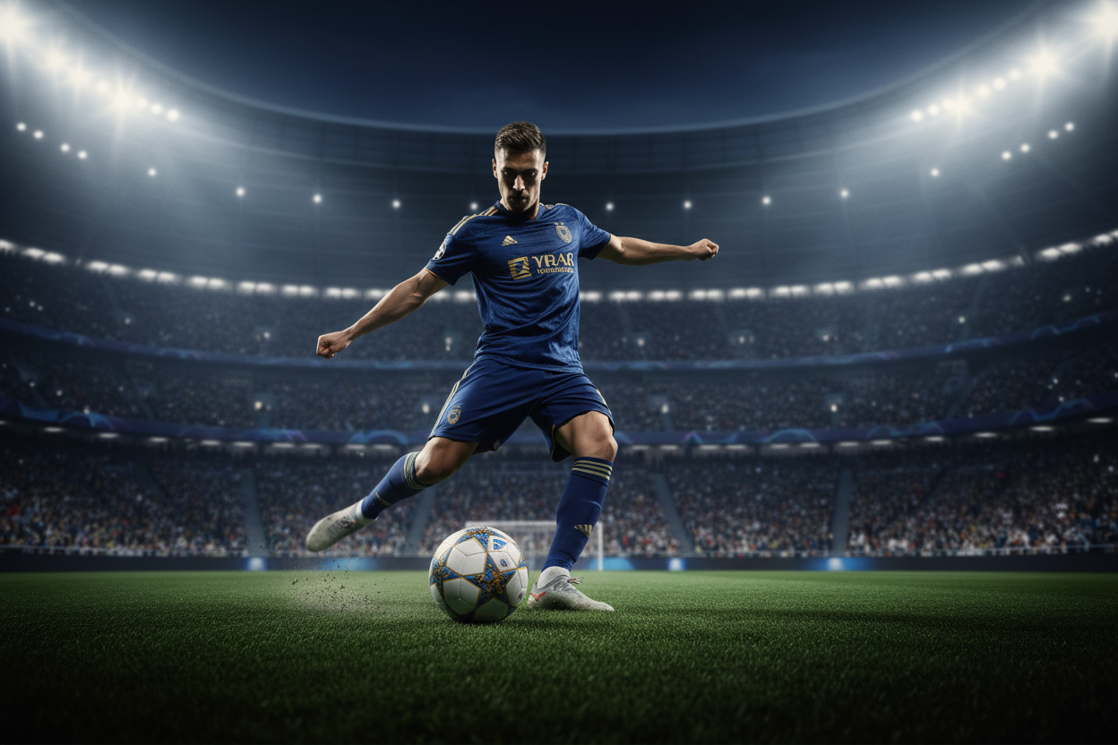 Champions League Football with Player
