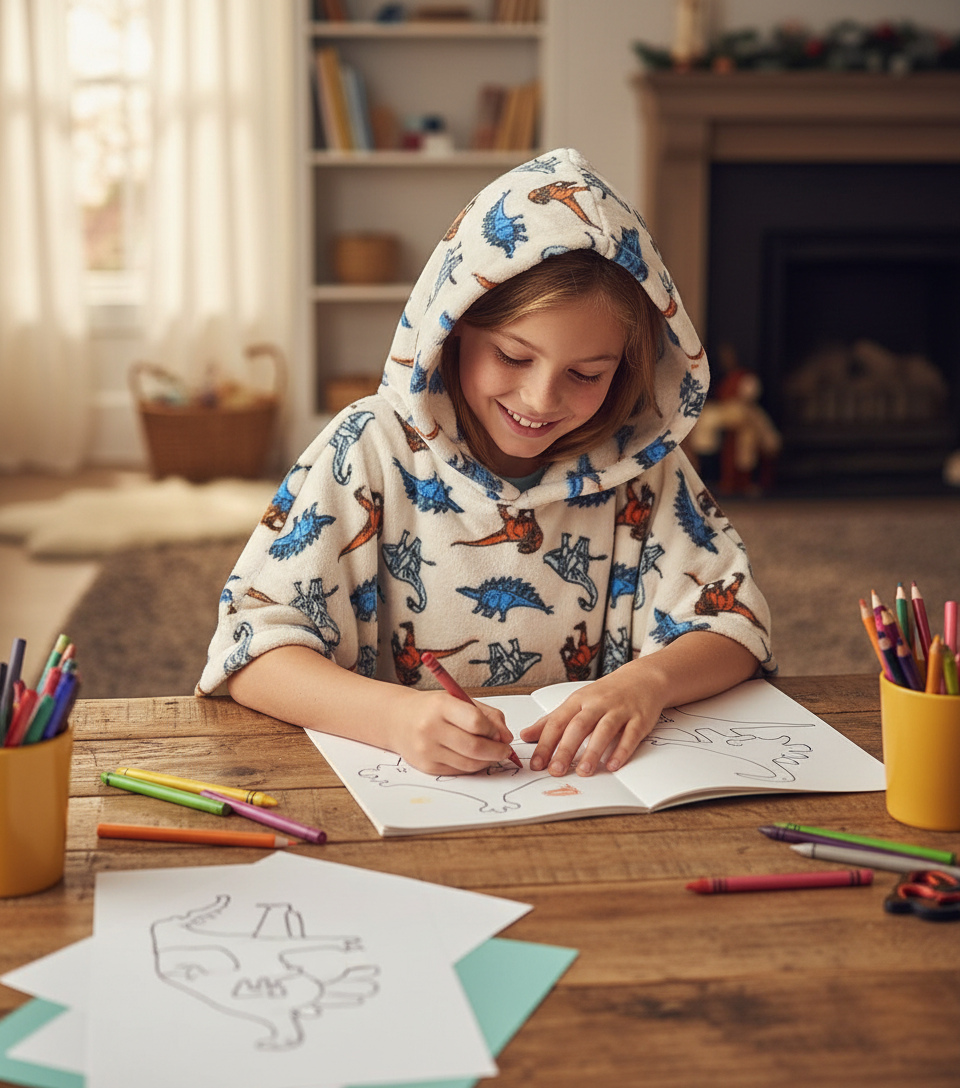 Child doing arts and crafts