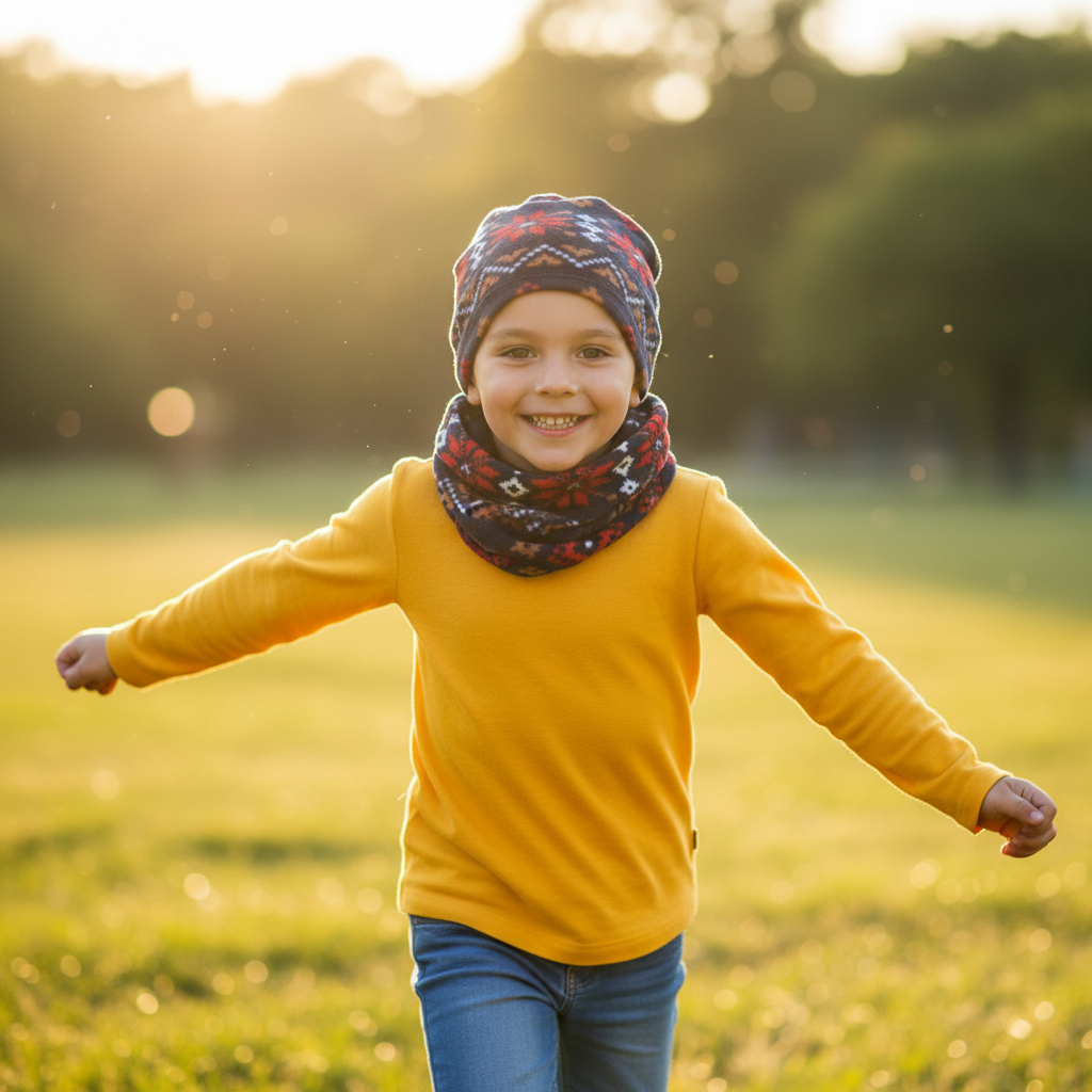 Functional Headgear - Fleece Flak Snow Multicolor