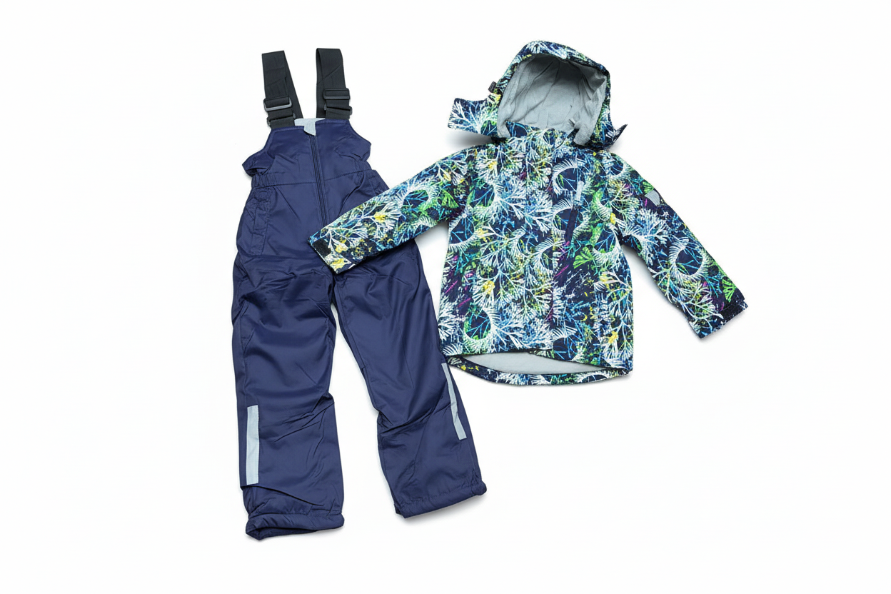 Children's Snowsuit set Floral Purple