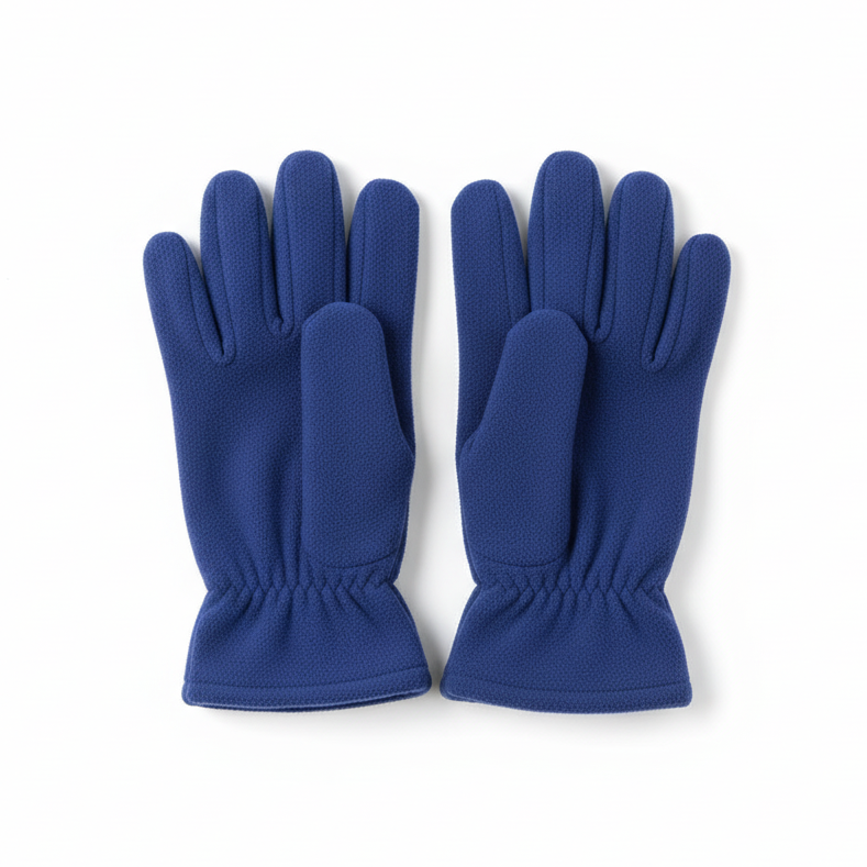 Clean product photo of royal blue gloves