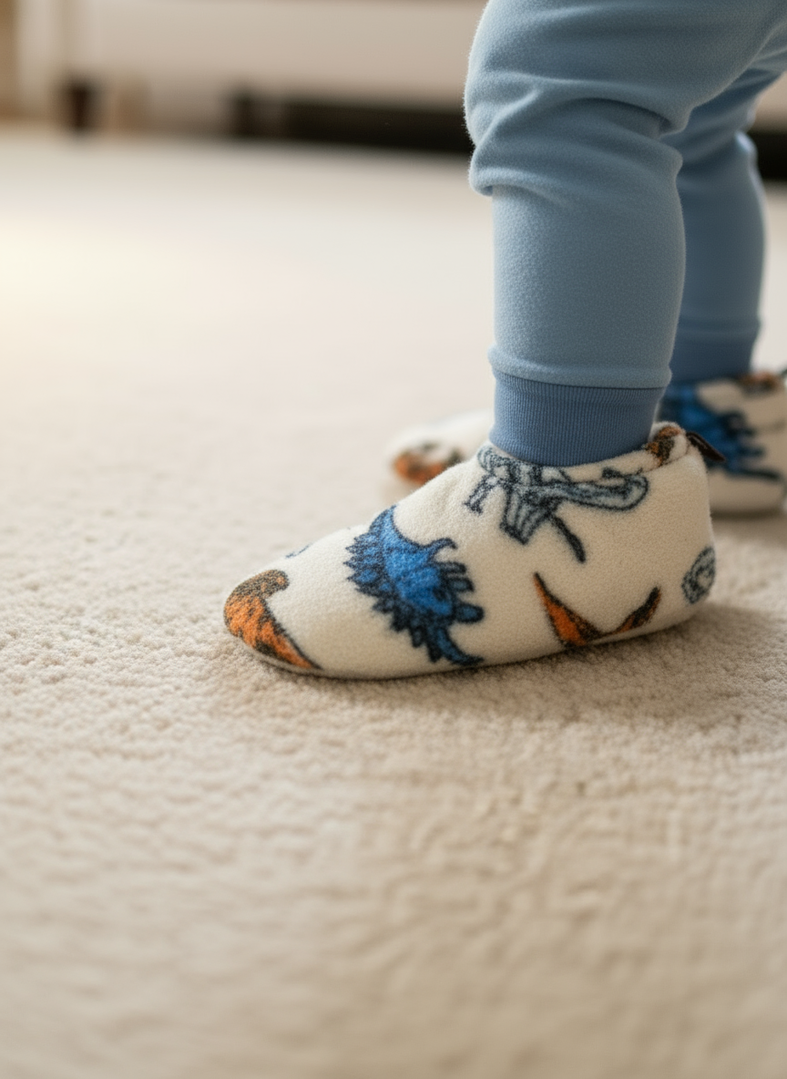 Flexy Slips Furr Dinosaur Beige