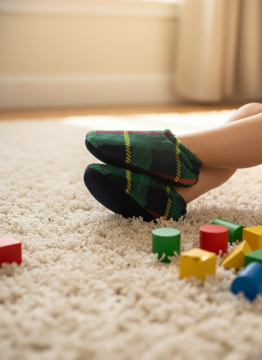 Flexy Slips Furr Carreau Green/Red