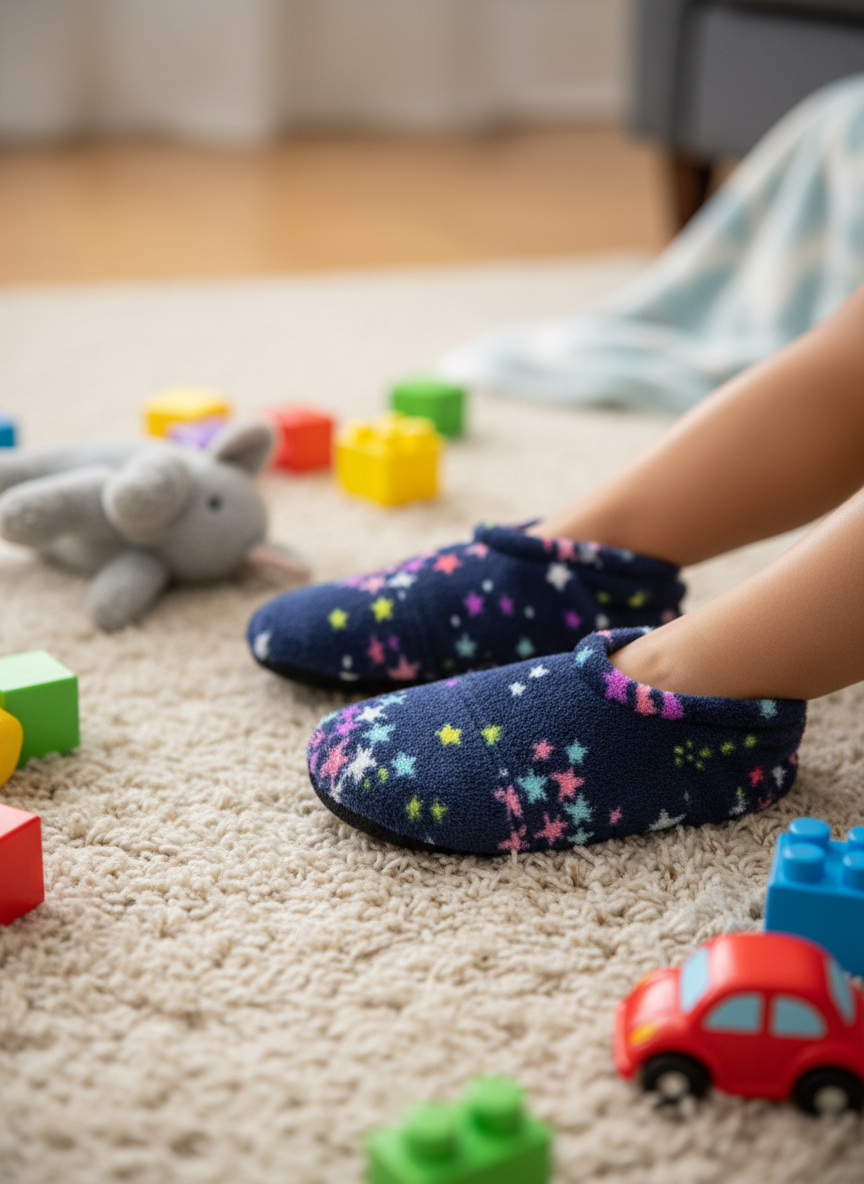 Flexy Slips Furr Stars Navy