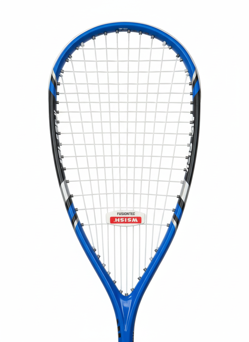 Close-up racquet head detail