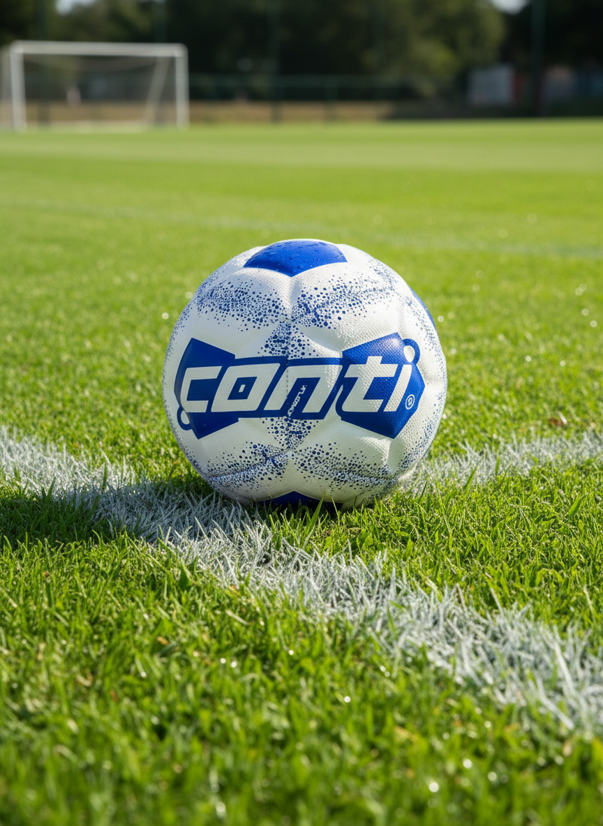 Conti Football Size 5 White/Royal Blue