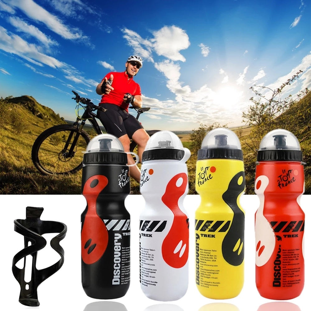 Cycling Sports Bottle White/Red