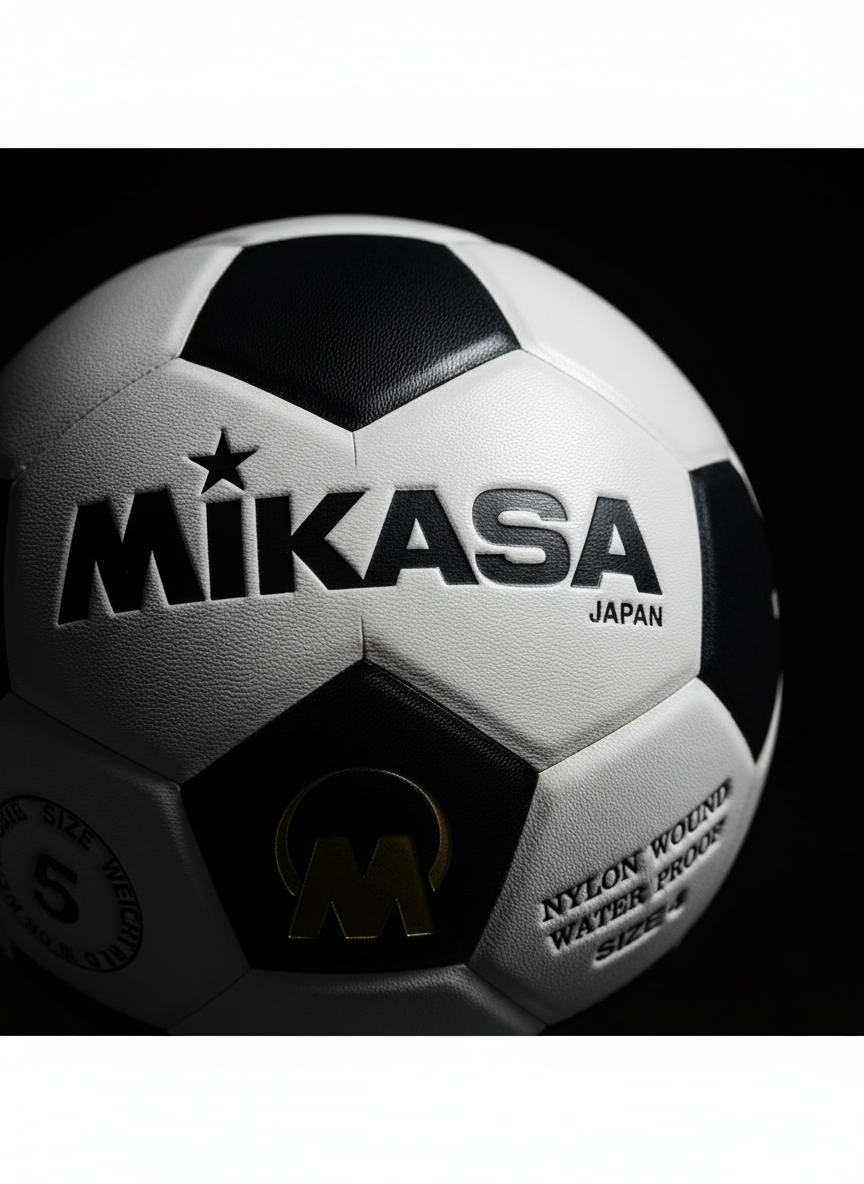 Mikasa Football size 5 Black/White