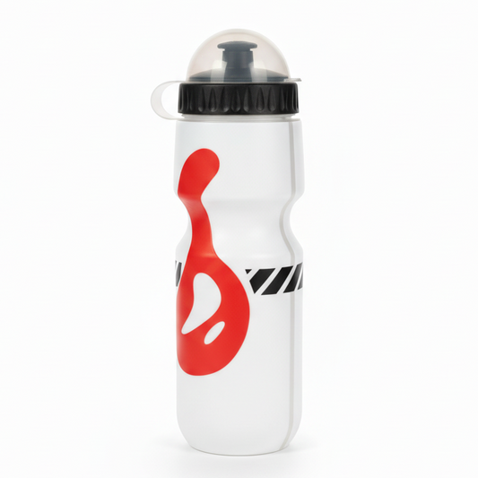 Discovery Trek White/Red Bottle Back Side - White Background