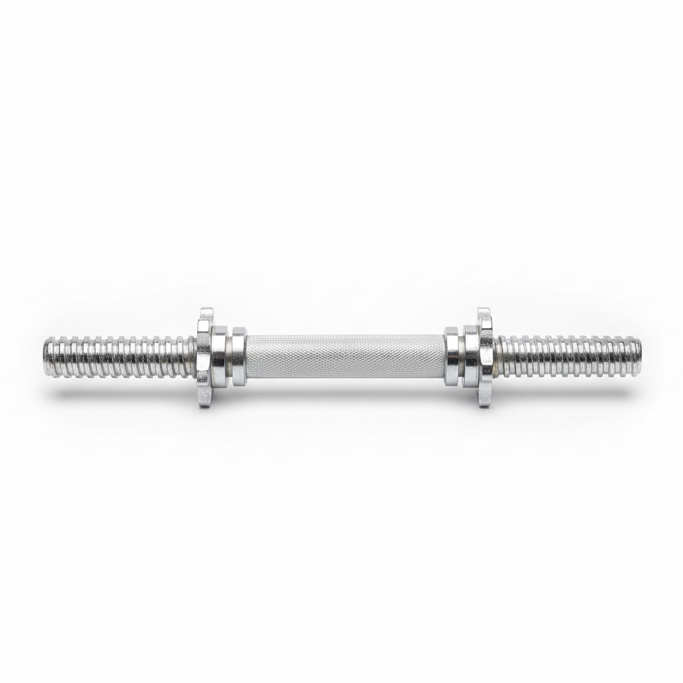 Threaded Chrome Dumbbell Bar 35cm