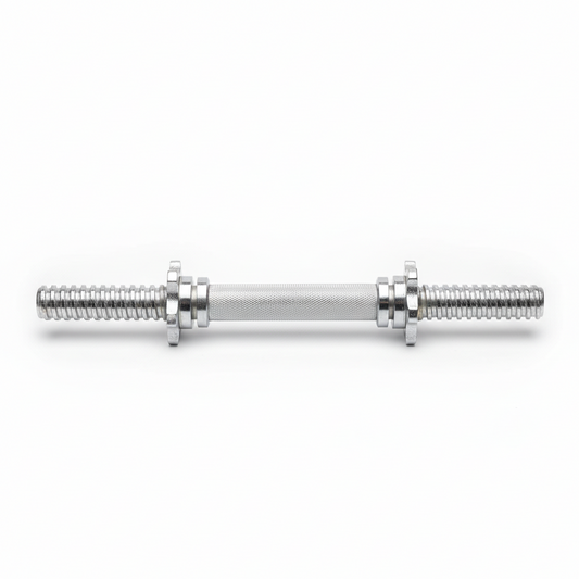 Threaded Chrome Dumbbell Bar 35cm