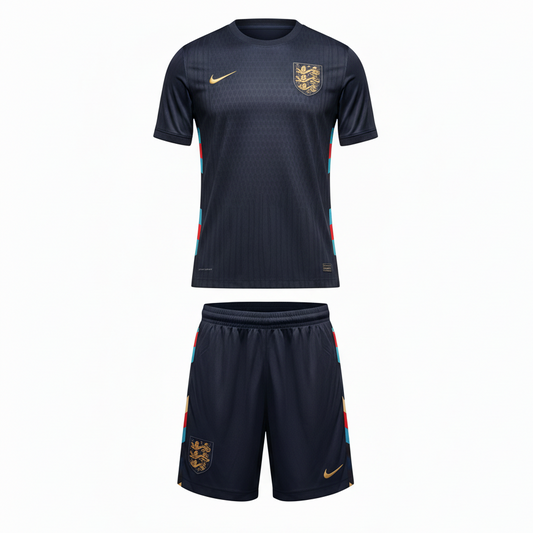 England Away Kit – Ghost Mannequin White Background