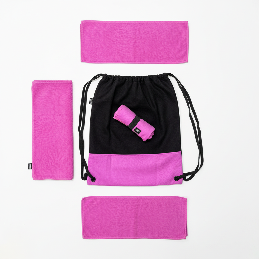 Microfiber Bundle Pillow, Towel & Lace Bag