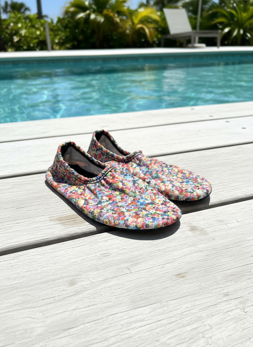 Flexy Slips Lycra Flower Pink