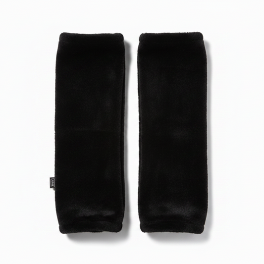 Fluffy Leg Warmers Black